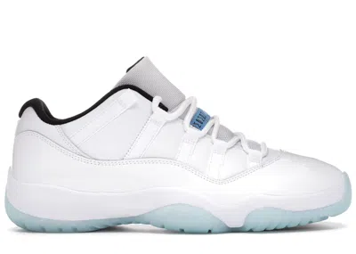 Pre-owned Jordan Men's  11 Retro Low Legend Blue Sneakers In White/black In Multi