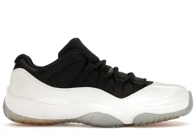 Pre-owned Jordan Men's  11 Retro Low Tuxedo Sneakers In White/black/true Red