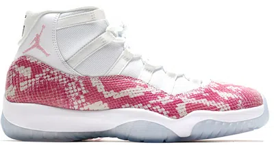 Pre-owned Jordan Men's  11 Retro Ovo Pink Snakeskin Sneakers In White/pink Ice