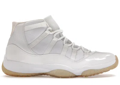 Pre-owned Jordan Men's  11 Retro Silver Anniversary (2010) Sneakers In White/metallic Silver