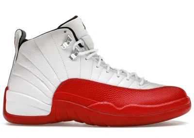 Pre-owned Jordan Men's  12 Retro Cherry (2023) Sneakers In White/black/varsity Red In Multi