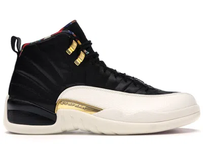 Pre-owned Jordan Men's  12 Retro Chinese New Year (2019) Sneakers In Black/true Red/sail In Multi