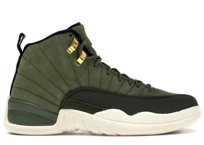Pre-owned Jordan Men's  12 Retro Chris Paul Class Of 2003 Sneakers In Olive Canvas/black/sail