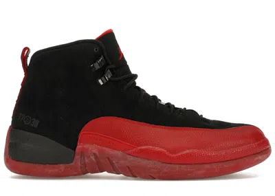 Pre-owned Jordan Men's  12 Retro Flu Game (2009) Sneakers In Black/varsity Red