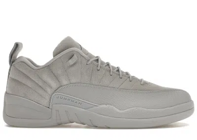 Pre-owned Jordan Men's  12 Retro Low Sneakers In Wolf Grey/armory Navy Blue/electrolime In Multi