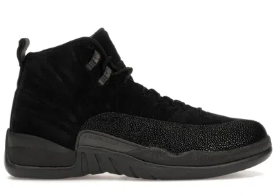 Pre-owned Jordan Men's  12 Retro Ovo Sneakers In Black/metallic Gold In Multi