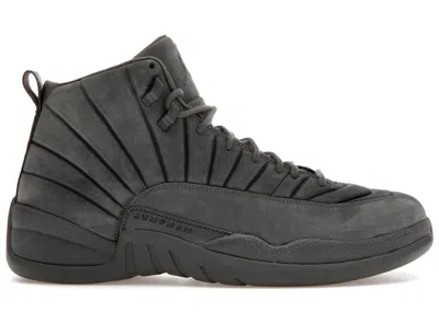 Pre-owned Jordan Men's  12 Retro Psny Sneakers In Dark Grey/black