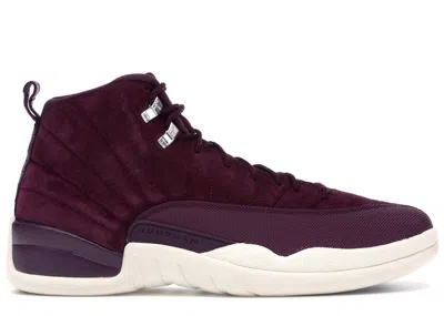 Pre-owned Jordan Men's  12 Retro Sneakers In Bordeaux/sail/metallic Silver