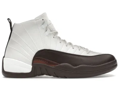 Pre-owned Jordan Men's  12 Retro Sp Solefly Cafecito Sneakers In White/baroque Brown/sail In Multi