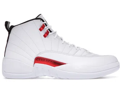 Pre-owned Jordan Men's  12 Retro Twist Sneakers In White/black/university Red In Multi