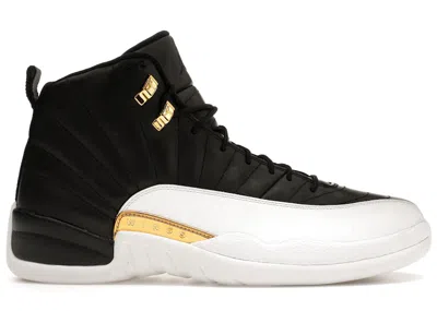 Pre-owned Jordan Men's  12 Retro Wings Sneakers In Black/metallic Gold/white In Multi