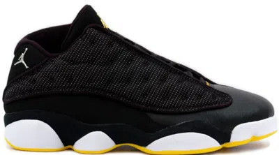 Pre-owned Jordan Men's  13 Retro Low Varsity Maize Sneakers In Black/metallic Silver/white