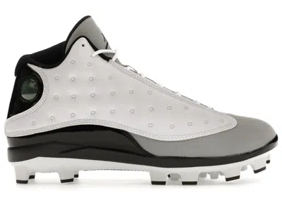 Pre-owned Jordan Men's  13 Retro Mcs Cleat Barons Sneakers In White/black/wolf Grey In Multi