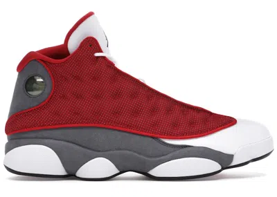 Pre-owned Jordan Men's  13 Retro Sneakers In Gym Red/flint Grey/white In Multi