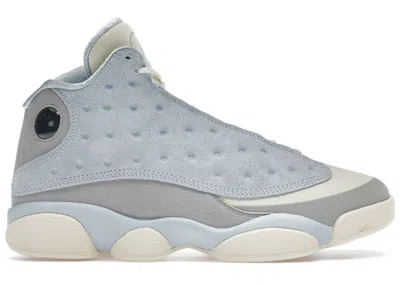 Pre-owned Jordan Men's  13 Retro Solefly Sneakers In White/university Blue/neutral Grey