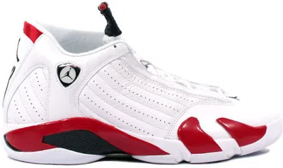 Pre-owned Jordan Men's  14 Og Candy Cane (1999) Sneakers In White/black/varsity Red In Multi