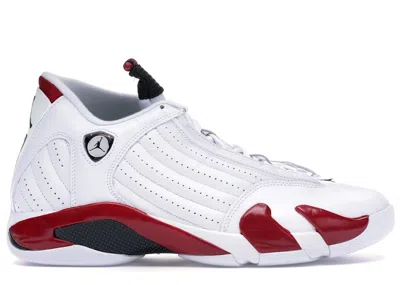 Pre-owned Jordan Men's  14 Retro Candy Cane (2012) Sneakers In White/black/varsity Red