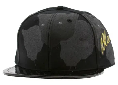 Pre-owned Jordan Men's  15 Panther Patent Fitted Cap In Grey/black