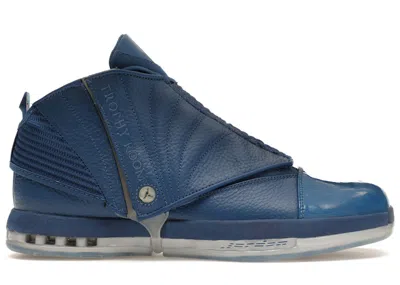 Pre-owned Jordan Men's  16 Retro Trophy Room Sneakers In French Blue/white In Multi