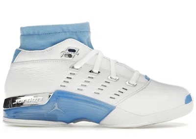 Pre-owned Jordan Men's  17 Retro Low Sp (2024) Sneakers In White/university Blue/chrome