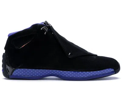 Pre-owned Jordan Men's  18 Retro (2018) Sneakers In Black/metallic Silver/sport Royal In Multi
