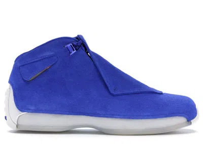 Pre-owned Jordan Men's  18 Retro Sneakers In Racer Blue/sail In Multi
