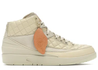 Pre-owned Jordan Men's  2 Retro Just Don Sneakers In Beach/metallic Gold/university Red In Multi