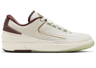 Pre-owned Jordan Men's  2 Retro Low Year Of The Dragon Sneakers In Sail/cedar/black