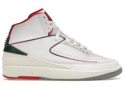 Pre-owned Jordan Men's  2 Retro Origins Sneakers In White/fire Red