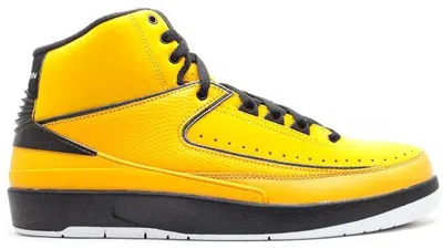 Pre-owned Jordan Men's  2 Retro Qf Candy Pack Yellow Sneakers In Del Sol/white/black In Multi
