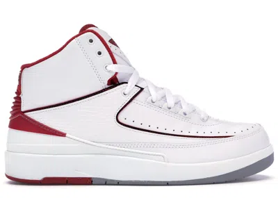 Pre-owned Jordan Men's  2 Retro Red (2014) Sneakers In White/black/varsity Red