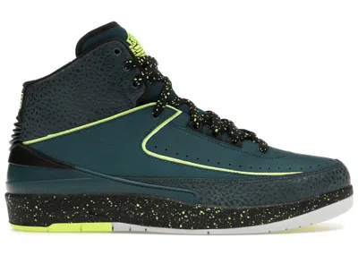 Pre-owned Jordan Men's  2 Retro Sneakers In Nightshade/volt Ice/black In Multi