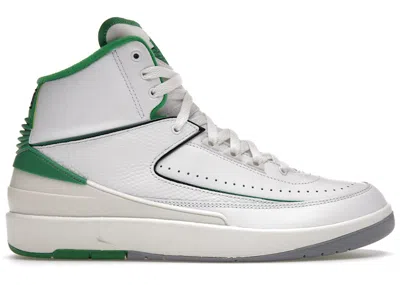Pre-owned Jordan Men's  2 Retro Sneakers In White/lucky Green/sail