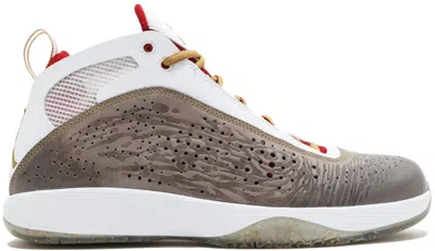 Pre-owned Jordan Men's  2011 Year Of The Rabbit Sneakers In White/metallic Gold/varsity Red In Multi