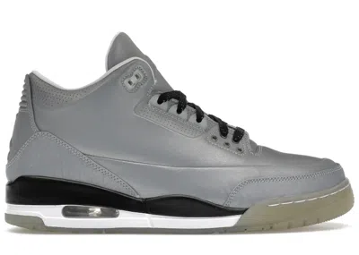 Pre-owned Jordan Men's  3 Retro 5lab3 Silver Sneakers In Reflect Silver/black In Multi