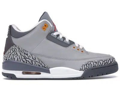 Pre-owned Jordan Men's  3 Retro Cool Grey (2007) Sneakers In Silver/sport Red/light Graphite