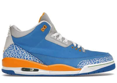 Pre-owned Jordan Men's  3 Retro Do The Right Thing (dtrt) Sneakers In Brisk Blue/pro Gold/radient Green
