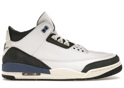 Pre-owned Jordan Men's  3 Retro Og Sp A Ma Maniére Sneakers In White/diffused Blue/anthracite