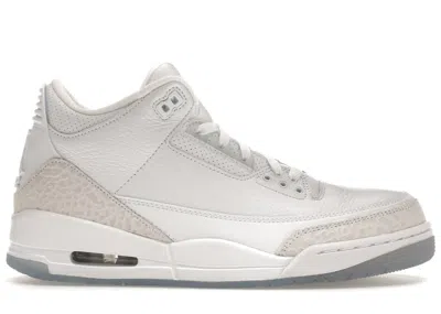 Pre-owned Jordan Men's  3 Retro Pure (2018) Sneakers In White