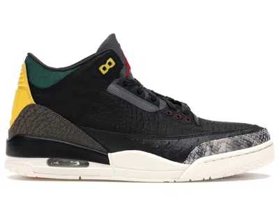 Pre-owned Jordan Men's  3 Retro Se Animal Instinct 2.0 Sneakers In Black/dark Mocha/rope In Multi