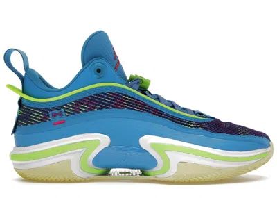 Pre-owned Jordan Men's  36 Low Luka Doncic Pe Sneakers In Laser Blue/electric Green/electro Purple