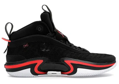Pre-owned Jordan Men's  36 Pf (white Sole) Sneakers In Black/infrared 23