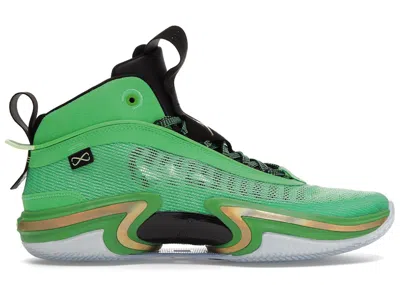 Pre-owned Jordan Men's  36 Sneakers In Green Spark/black/lime Blast