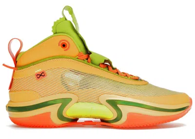 Pre-owned Jordan Men's  36 Taco Jay Sneakers In Citron Pulse/atomic Green/cone In Multi
