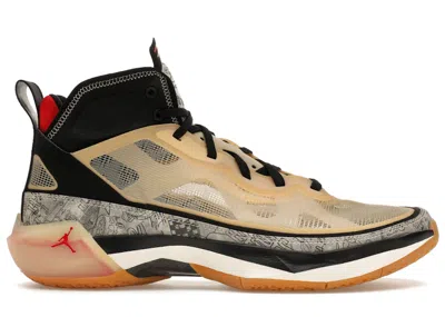 Pre-owned Jordan Men's  37 Jayson Tatum Sneakers In Pale Vanilla/black/pale Ivory In Multi