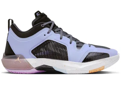 Pre-owned Jordan Men's  37 Low Gc Dongdan Sneakers In Black/lilac Ice/hydrogen Blue In Multi