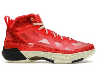 Pre-owned Jordan Men's  37 Rui Hachimura Sneakers In Siren Red/sea Glass/flash Crimson