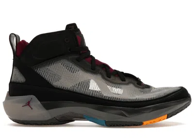 Pre-owned Jordan Men's  37 Sneakers In Black/bordeaux/midnight Fog
