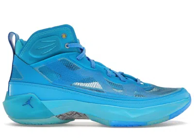 Pre-owned Jordan Men's  37 Zion Williamson Naruto Sneakers In Blue/aqua/rasengan