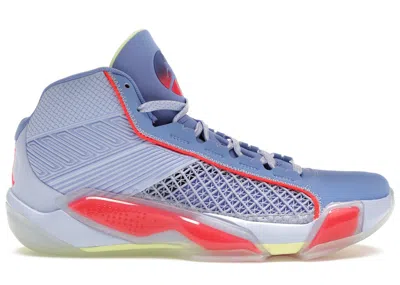 Pre-owned Jordan Men's  38 Fadeaway Sneakers In Light Marine/astronomy Blue/royal Pulse